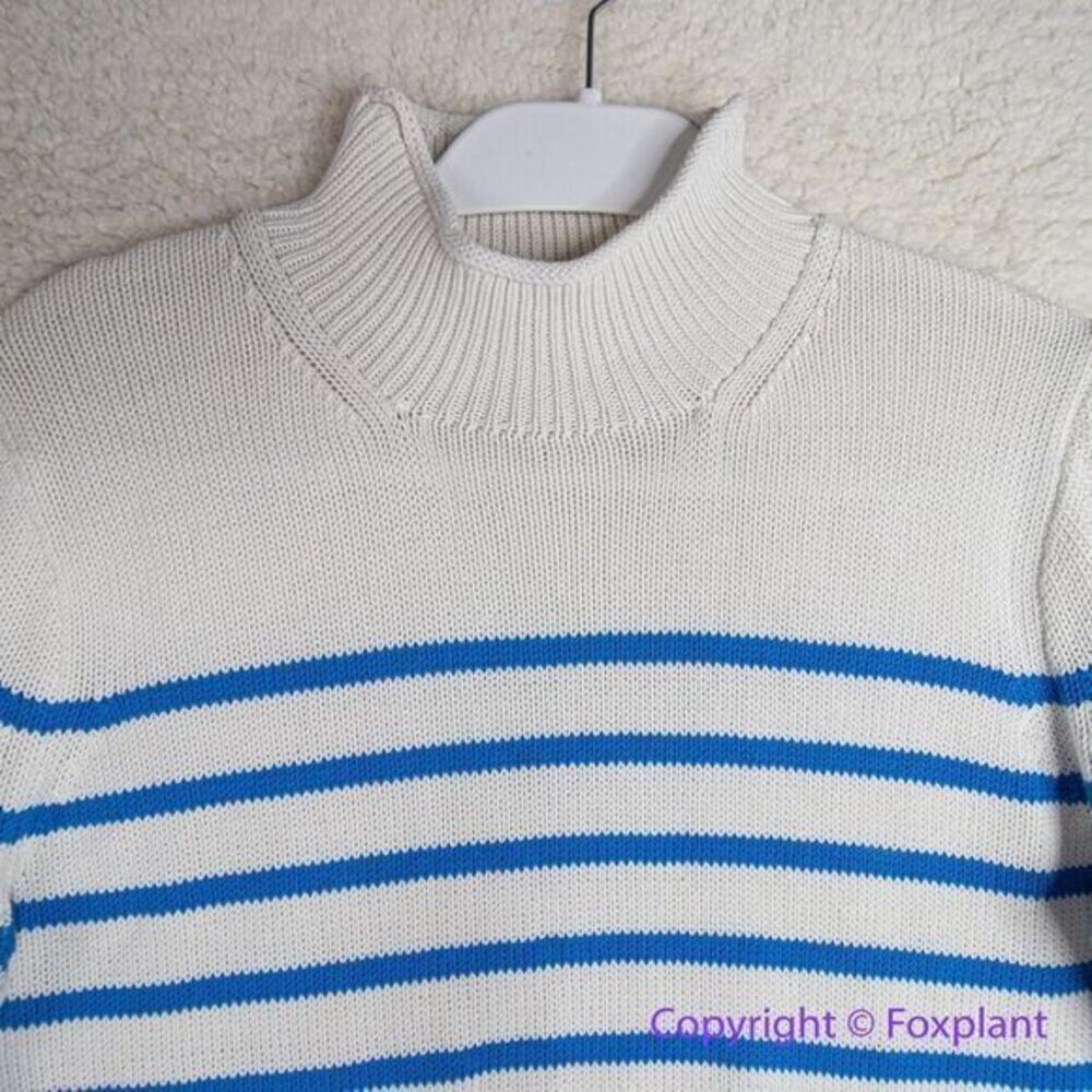 NEW J.‎ Crew New heritage Rollneck™ sweater in stripe, women size S - Picture 5 of 16